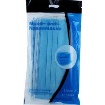 CYOO CY122187 masque facial jetable 3 plis bleu lot de 10