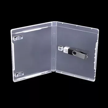 MediaRange BOX905 boîtier Blu-ray vide pour clé USB, 170x135 mm, transparent