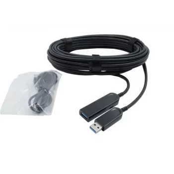 Câble optique actif (AOC) EXSYS USB 3.2 Gen 1, 30 m, USB-A mâle vers USB-A mâle, noir EX-K1693