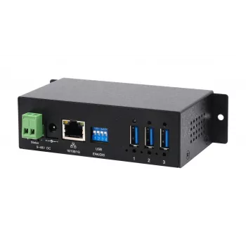 EXSYS EX-6005HMVS serveur de périphériques Gigabit USB 3.2 Gen 1, 3 ports, 15KV ESD