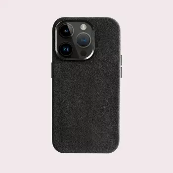 Coque Alcantara Cyoo pour iPhone 15 Pro Max noire (CY123275)