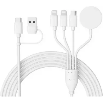 CYOO CY606 câble de charge multiple 4 en 2 universel / USB-C / Watch, noir