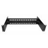 Kit de montage en rack sur rail DIN EXSYS, 2U, 19 pouces, rail DIN 35 mm, noir EX-6090