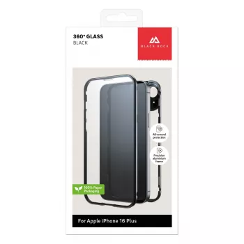 Black Rock Cover 360° verre pour Apple iPhone 16 Plus, noir 00228104
