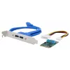 Carte Mini PCIe USB 3.2 Gen 1 EXSYS EX-48010-3 avec 2 ports (NEC)