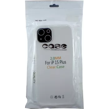 Coque en silicone CYOO pour Apple iPhone 15 Plus transparente (CY123233)