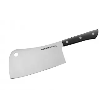 Hachoir à viande Harakiri Samura 180 mm en acier inoxydable AUS-8 noir