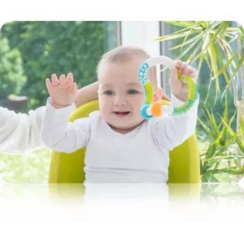 Hochet Grab, Loop, Bend & Learn Kidsme, 3M+