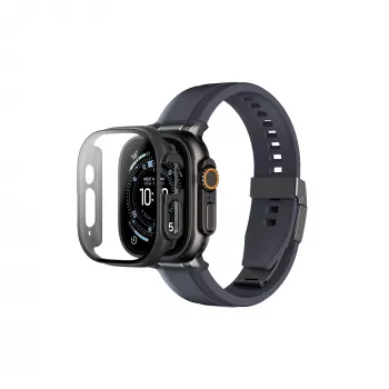 Boîtier de protection intégrale AMAZINGTHING Radix avec verre trempé pour Apple Watch Ultra 3 49 mm - noir