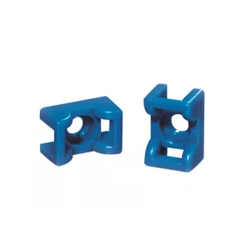 Support de collier de serrage HellermannTyton, ETFE, bleu (151-00653)