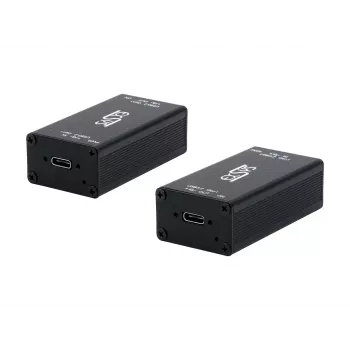 Adaptateur industriel USB-C 3.2 Gen 1 vers USB-A 1 port EXSYS EX-1502HMVS avec protection contre les surtensions ESD 15 kV, montage sur rail DIN, 9-48 V DC