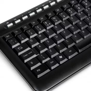 Clavier mini DSIT TB-602 Targus avec USB, disposition USA/Nordic, pour baies serveurs 19 pouces