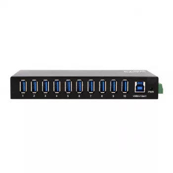 Hub USB 3.2 Gen 1 10 ports EXSYS EX-11290HMS avec alimentation 12 V/5 A