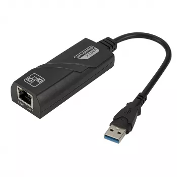 Adaptateur USB 3.2 Gen 1 vers Gigabit Ethernet EXSYS EX-1320-3 (Realtek RTL8153)