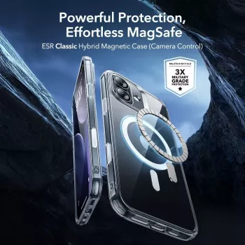 Coque ESR pour Apple iPhone 17, transparente, compatible MagSafe 1A88900101