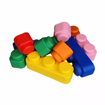 Ensemble de blocs de construction souples Gerardo's Toys GT3108, 10 pièces, mousse EVA, multicolore