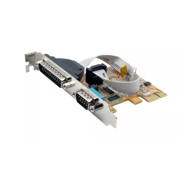 Carte série RS-232 EXSYS EX-44083 PCIe 2 ports, ASIX AX99100, DB9, Low Profile