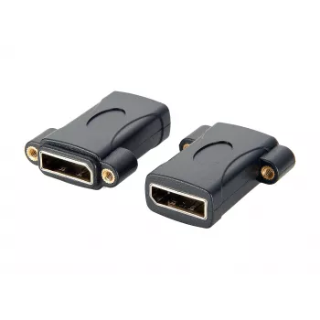 Adaptateur panel-mount EXSYS EX-49304 DisplayPort femelle vers femelle, vissable, 8K 60Hz