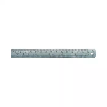 Règle en acier inoxydable C.K Tools, 150 mm / 6 inch, graduations mm et pouces (T3530 06)