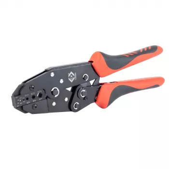 Pince à sertir à cliquet C.K Tools T3698A pour connecteurs coaxiaux BNC et TNC