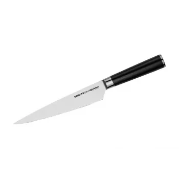 Couteau universel SAMURA Harakiri 192 mm acier AUS-8 Full Tang manche noir