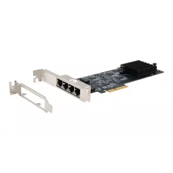 Carte EXSYS Quad 5 Gigabit Ethernet PCIe x4 (Realtek RTL8126) EX-60154