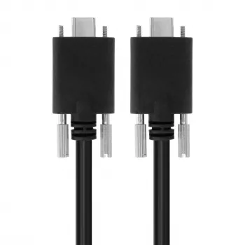 Câble EXSYS USB 3.2 Gen 2x1 Type-C avec vis moletées, 3,0 m, noir EX-K1592V-3.0