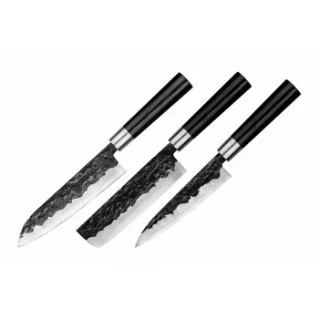 Ensemble de 3 couteaux SAMURA Blacksmith