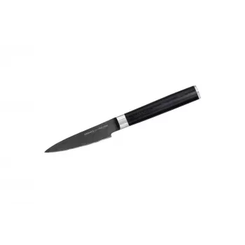 Couteau d'office Samura Stonewash 90 mm noir