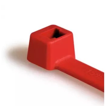 Serre-câbles HellermannTyton T30R-PA66-RD rouges à denture intérieure, 150 mm x 3,5 mm, PA66, 100 pièces 111-03004