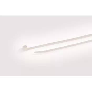 Serre-câbles HellermannTyton T50R blancs, 200 mm x 4,6 mm, PA66, lot de 100 111-05013
