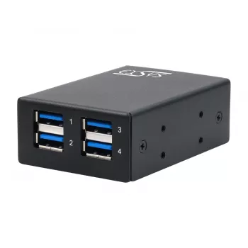 Hub métallique EXSYS USB 3.2 Gen1 4 ports avec protection ESD 15 KV (EX-11240HMS)