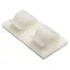 Fixation à visser pour collier de câble HellermannTyton RB8, blanche, polyamide, faisceau max. 8 mm, lot de 100