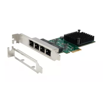 EXSYS EX-60104 carte PCIe x1 quadruple 1 Gigabit Ethernet (Realtek RTL8111H)