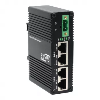 EXSYS injecteur PoE++ 10 Gigabit 2 ports 90 W, -40 °C à +80 °C (EX-60350)