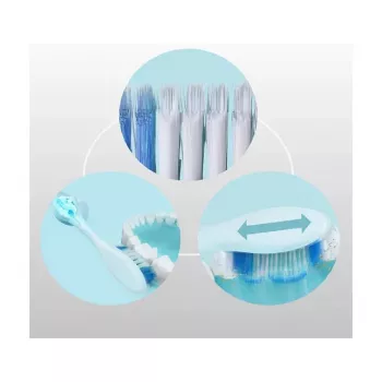Brosse à dents électrique sonique Panasonic DentaCare EWDC12W503, 31 000 vibrations/min, 2 modes, capteur de pression, blanche