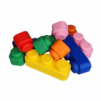 Gerardo's Toys GT3104 ensemble de blocs de construction souples, 21 pièces, mousse EVA, multicolore, pour enfants dès 6 mois