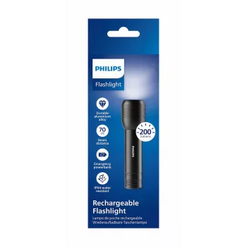 Lampe torche LED PHILIPS SFL7003R/10 noire