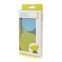 Support de set de table à ventouse Stay-in-Place KIDSME pour bols, biberons et gobelets, lot de 2, Sky & Lime