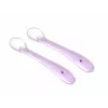 Cuillères de diversification pour bébé Kidsme, lot de 2, lavande, silicone de qualité alimentaire, à partir de 4 mois