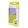 Tapis à ventouse Stay-in-Place KIDSME pour bols, biberons et gobelets, lot de 2, citron vert et lavande