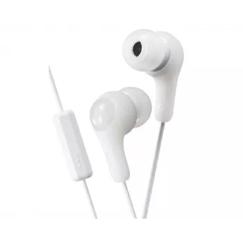 Écouteurs intra-auriculaires JVC Gumy Plus avec microphone, blanc