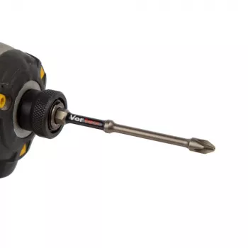 Embout à impact Pozidriv PZ2 x 90 mm C.K Tools T4470 PZ2L09D5 avec zone de torsion