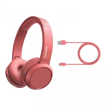 Casque Bluetooth on-ear Philips TAH4205RD/00, rouge