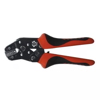 C.K Tools T3692A pince à sertir à cliquet pour embouts de fil 0,14-2,5 mm² (AWG 26-14)