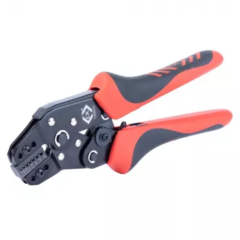 C.K Tools T3692A pince à sertir à cliquet pour embouts de fil 0,14-2,5 mm² (AWG 26-14)