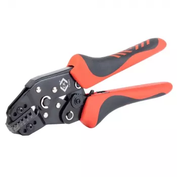 C.K Tools T3684 pince à sertir automatique pour embouts de fil 0,25-6 mm² (AWG 23-10)