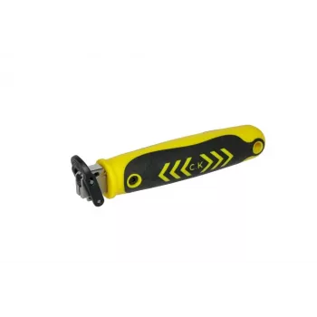 Poignée de scie C.K Tools T0820-1 pour lames de scie à métaux, 300 mm, prise ergonomique en composite, noir/rouge