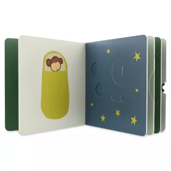 Livre d'activités bébé Trixie Mr. Fox avec éléments mobiles, 12m+