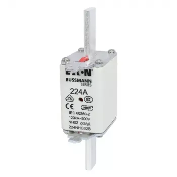 Eaton 100NHG02B Fusible NH D02 100 A 500 V gG avec indicateur mécanique, lot de 3